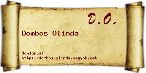 Dombos Olinda névjegykártya